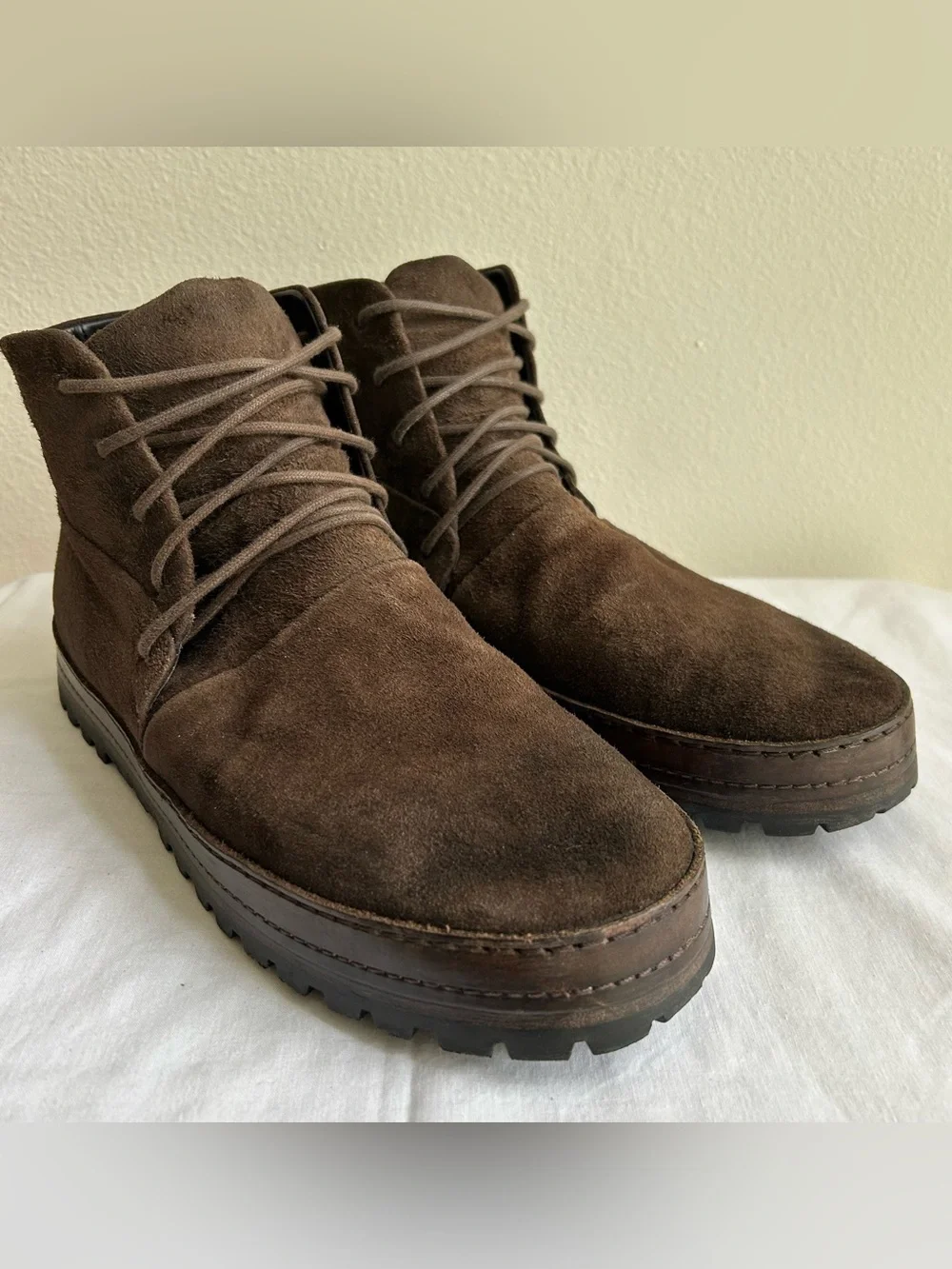 Marsèll Brown Suede Chukka Boots Avant Garde Italian EU 42